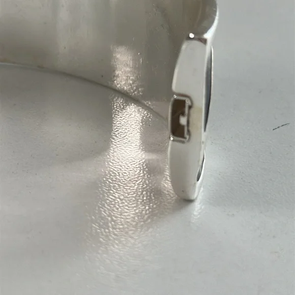 Pre owned Anne Klien Silver and Black Geometric bracelet - Picture 14 of 16